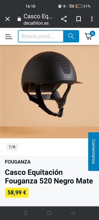 Casco equitación adulto