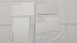 CARTOLINE POSTALI VINTAGE 4 PEZZI CARAVAGGIO (BG)