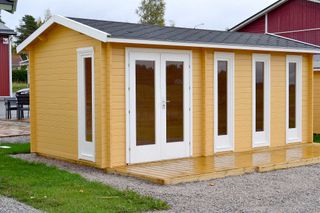 Casa modular de madera,oficina Exterior de 17,2 m2