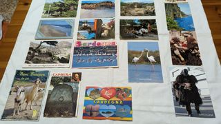 CARTOLINE POSTALI VINTAGE 19 PEZZI SARDEGNA NUOVE