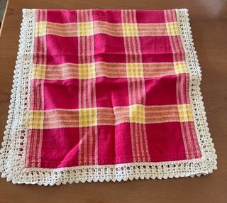 Tovaglietta striscia runner bordo ricamato