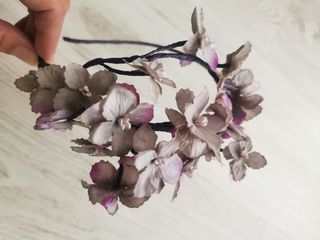 Diadema flores lila
