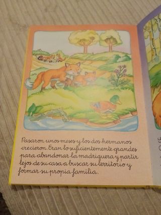 Cuento sobre los animales de tapa gruesa