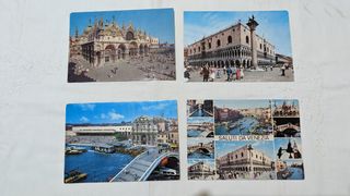 CARTOLINE POSTALI VINTAGE 4 PEZZI VENEZIA NUOVE