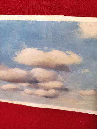 QUADRO OLIO SU CARTONCINO “NUVOLE”