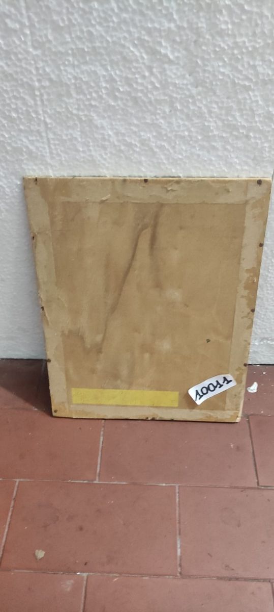 QUADRO OLIO SU TAVOLA NATURA MORTA CON BOTTIGLIE