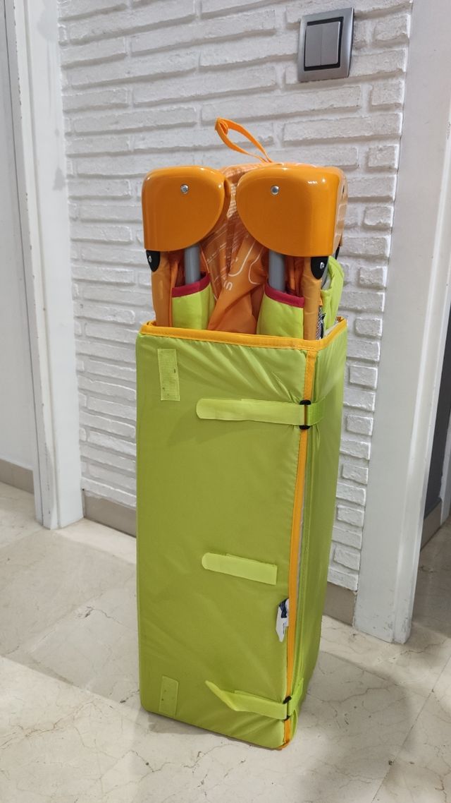 Culla da viaggio pieghevole a 2 altezze + materasso