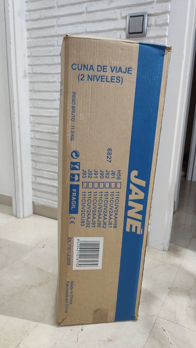 Culla da viaggio pieghevole a 2 altezze + materasso