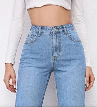 Jeans rectos rotos Shein.TS