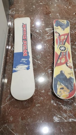 2 Tablas de snowboard
