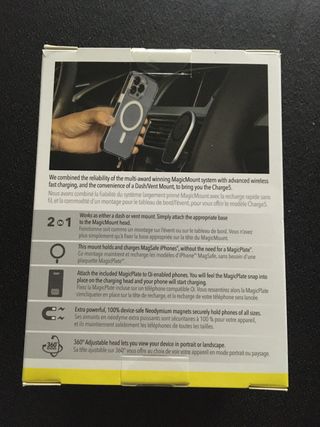 SOPORTE MAGNETICO CON CARGADOR INALAMBRICO