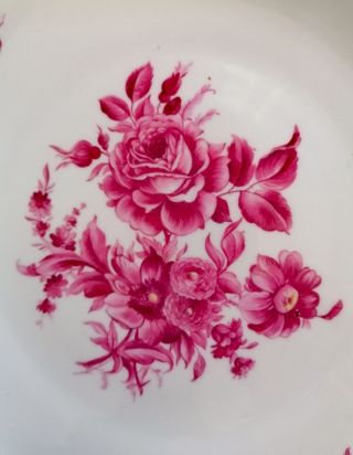 Un plato grande, estilo Meissen, rosenthal