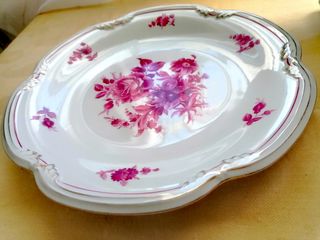 Un plato grande, estilo Meissen, rosenthal