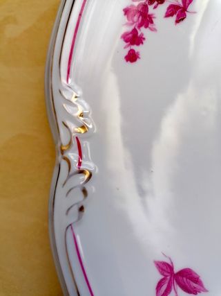 Un plato grande, estilo Meissen, rosenthal