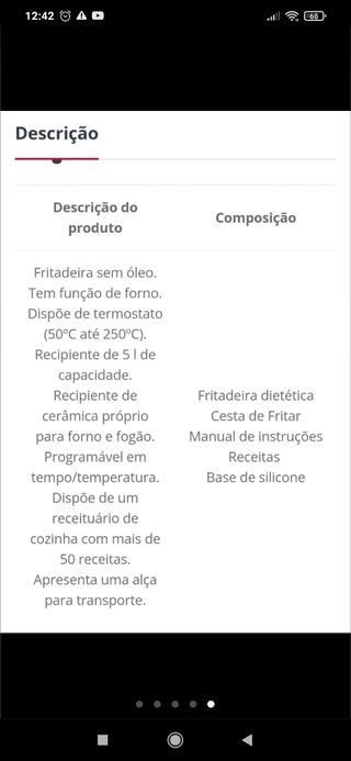 Freidora dietética sin aceite