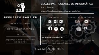 Clases particulares de informática
