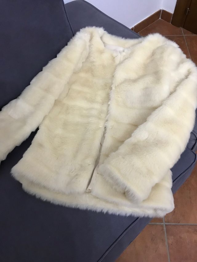 giacca in pelliccia sintetica