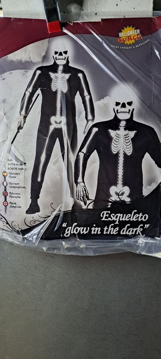 Disfraz esqueleto fosforencente Halloween