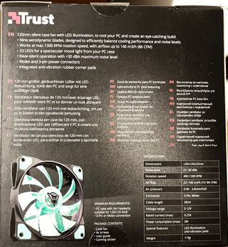 Ventilador Para PC Iluminado GTX silencioso 