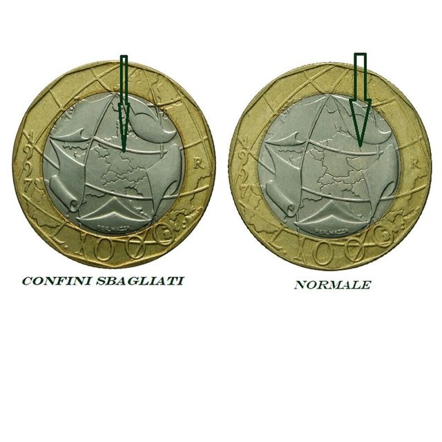 1000 lire fior di conio 1997