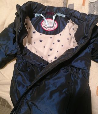 Abrigo /plumas talla5