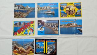 CARTOLINE POSTALI VINTAGE 8 PEZZI GATTEO MARE NUOV
