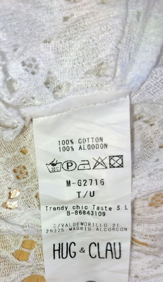 Camiseta de encaje manga corta