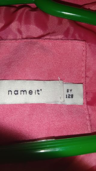 Chaqueta rosa piel serrada (talla 8)