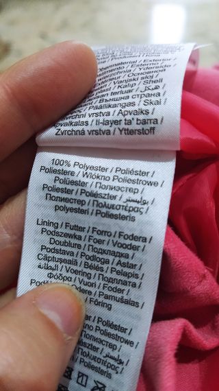 Chaqueta rosa piel serrada (talla 8)