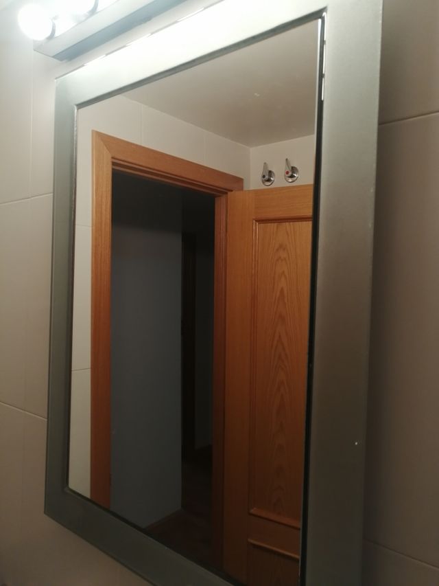 Espejo de baño 80x60cm color gris plata