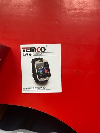 Temco SW-01 Reloj Inteligente Negro