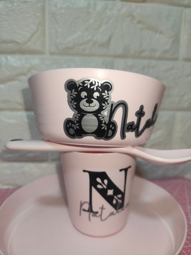 Juego de platos personalizado