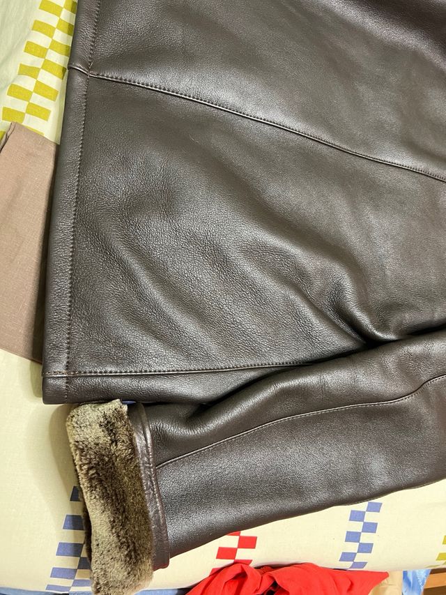 Chaqueton-Mutton Piel vuelta Artesanal Talla 48