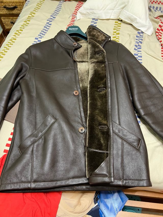 Chaqueton-Mutton Piel vuelta Artesanal Talla 48