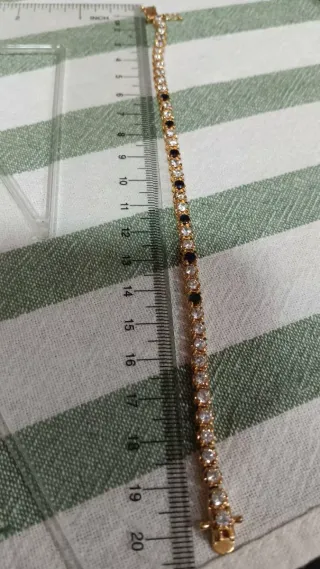 Pulsera y pendientes riviere  zafiros azules.ofert