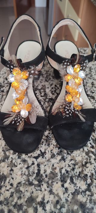 sandalias de pedreria talla 37