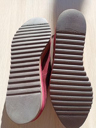 Zapatos Wonders piel cuero ante burdeos