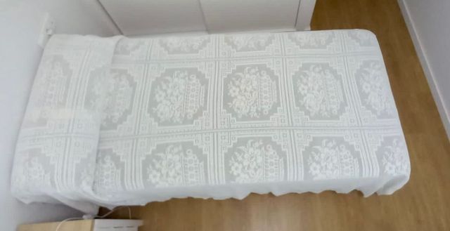 Colcha de ganchillo hecha a mano