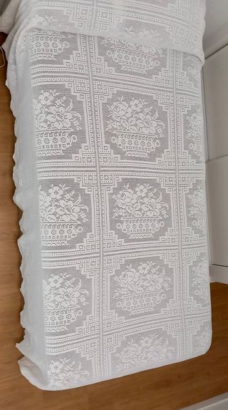 Colcha de ganchillo hecha a mano