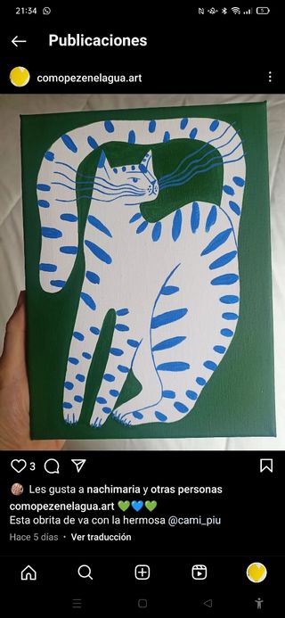 Cuadro pintado a mano