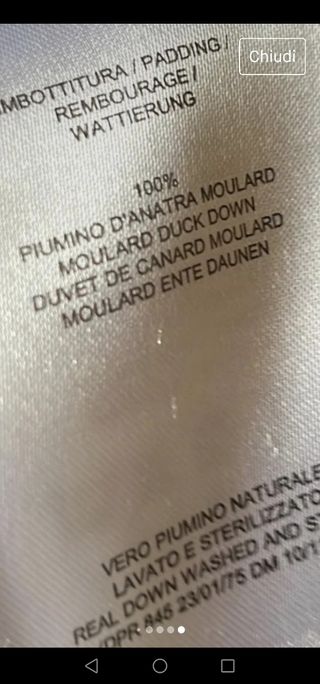 Piumino lungo bambina 8 anni