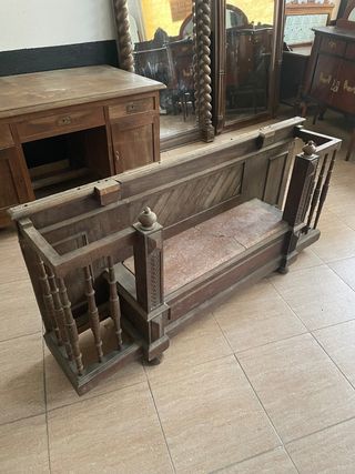 MUEBLE RECIBIDOR ANTIGUO - 2 PIEZAS.