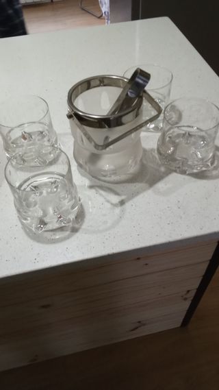 Cubitera vasos 15€ cristal de murano