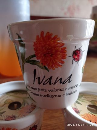 Candele profumate con vasetto in n ceram