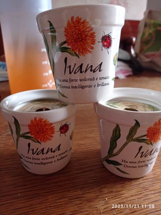 Candele profumate con vasetto in n ceram