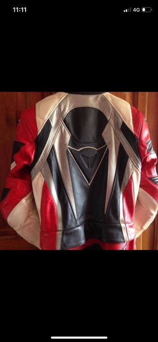 Traje de cuero moto 