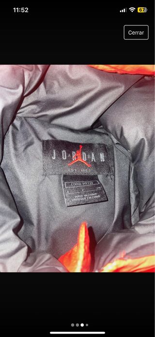 chaqueta plumas jordan