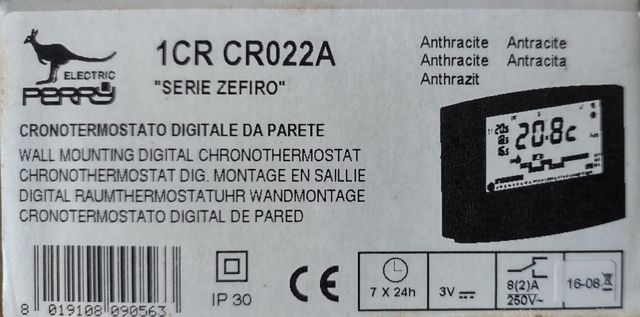 CRONOTERMOSTATO PERRY ZEFIRO 1CR CR022A