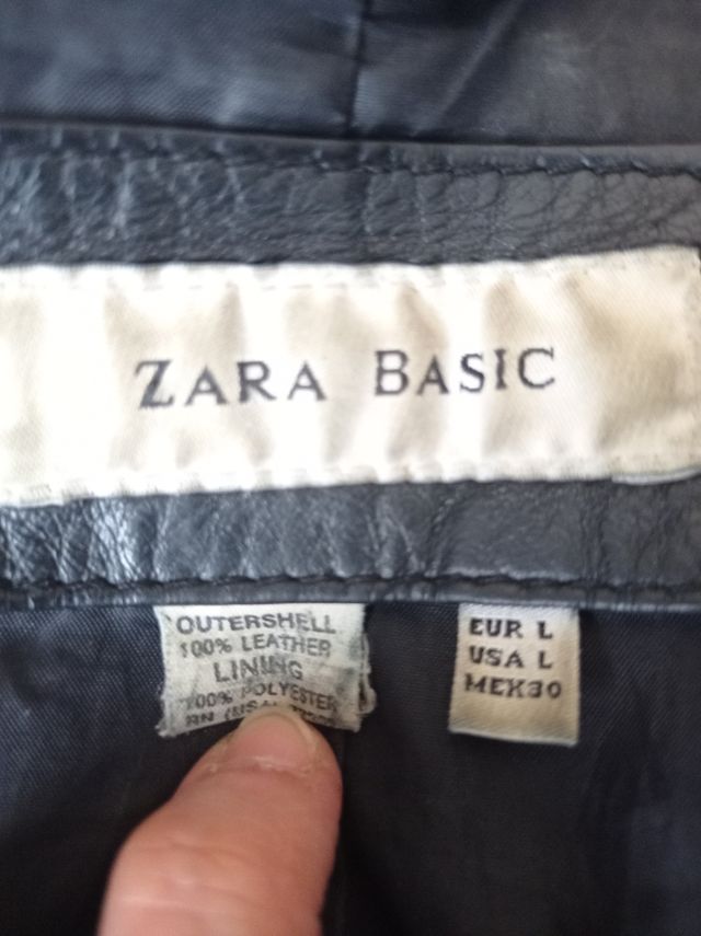 Chaqueta de cuero talla L