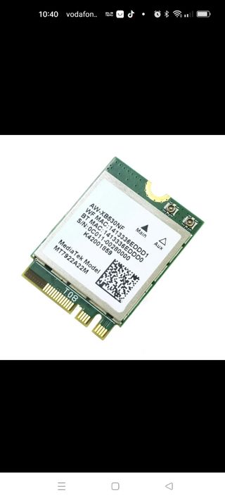 Tarjeta Wian inalámbrica.